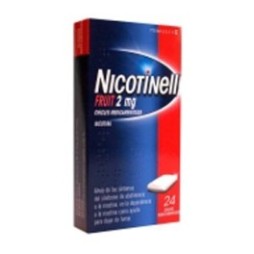 NICOTINELL FRUIT 2 MG 24 CHICLES MEDICAMENTOSOS