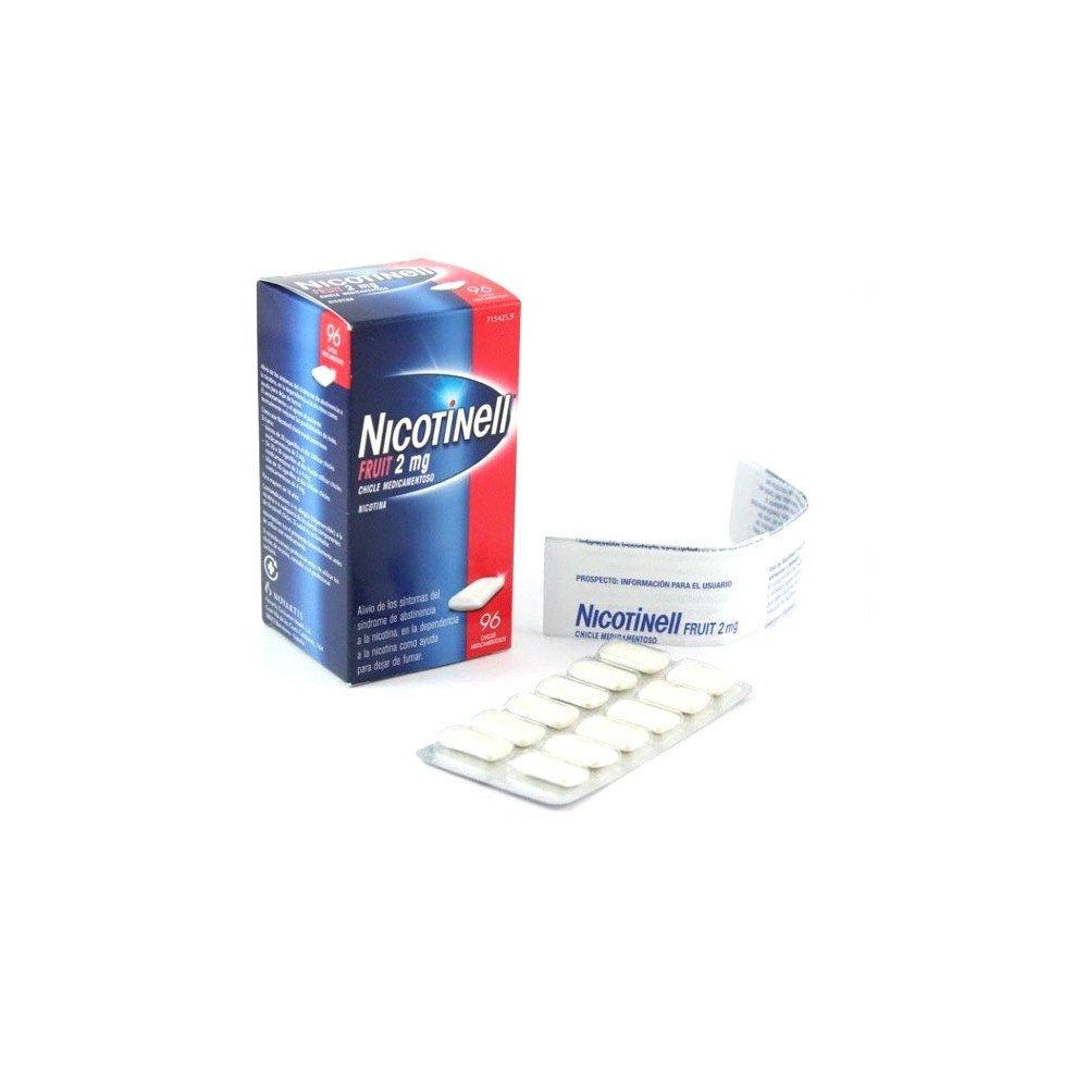 NICOTINELL FRUIT 2 MG 96 CHICLES MEDICAMENTOSOS