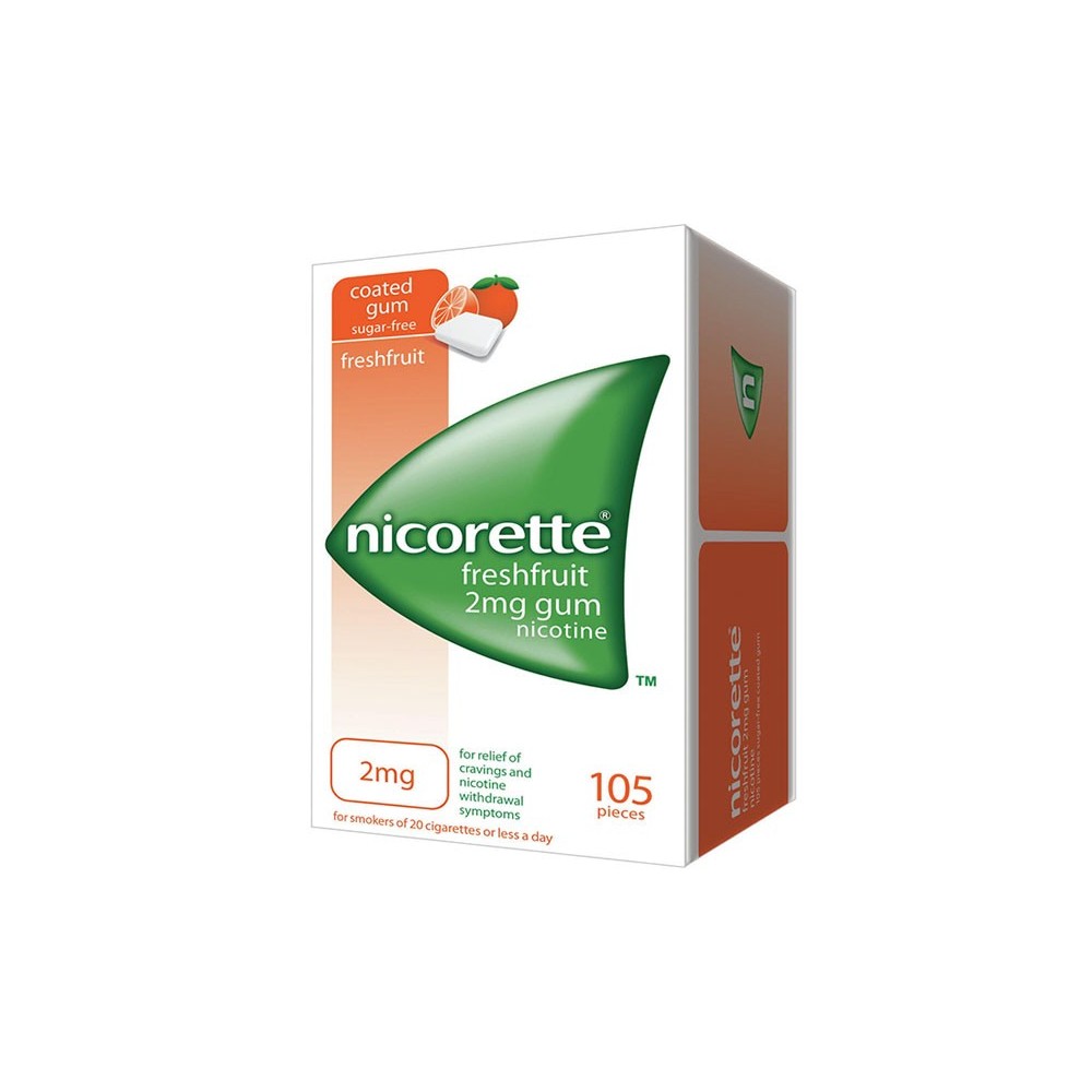 NICORETTE FRESHFRUIT 2 MG 105 CHICLES