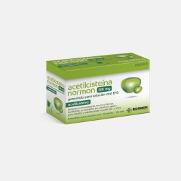 ACETILCISTEINA NORMON 200 MG GRANULADO PARA SOLUCIÓN ORAL EFG , 30 SOBRES
