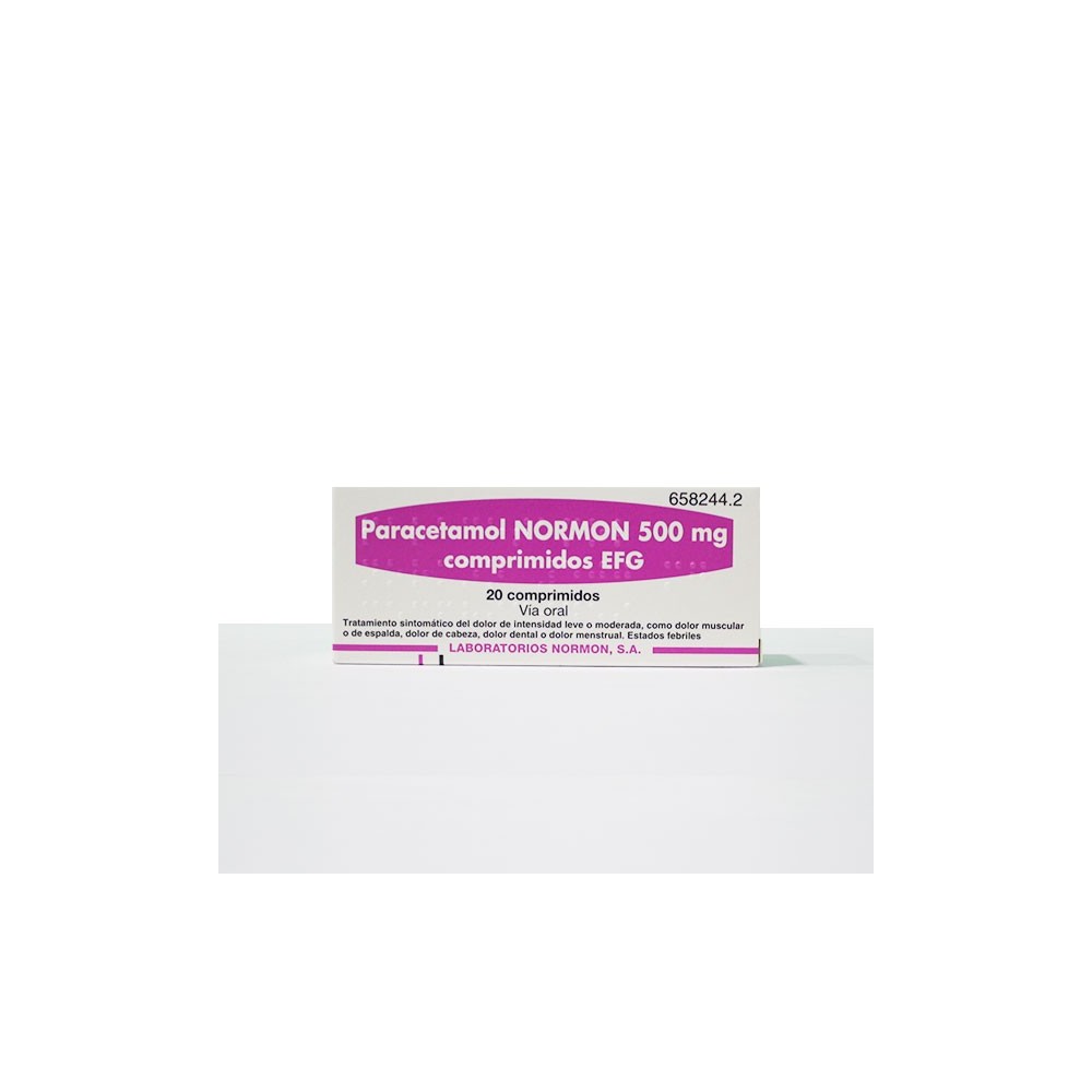 PARACETAMOL NORMON EFG 500 MG 20 COMPRIMIDOS