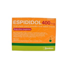 ESPIDIDOL 400MG GRANULADO PARA SOLUCIÓN ORAL SABOR MENTA, 20 SOBRES