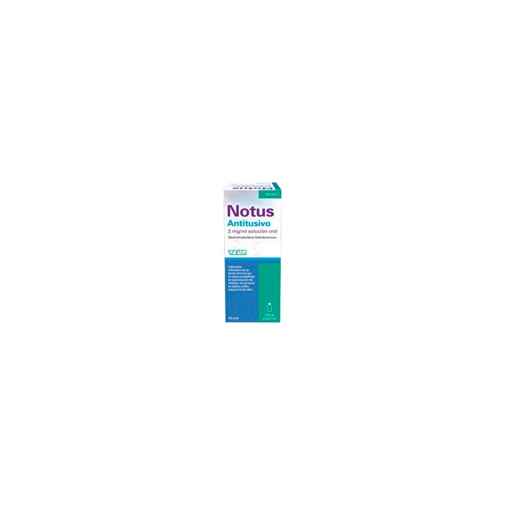 NOTUS ANTITUSIVO 2 MG/ML SOLUCION ORAL , 1 FRASCO DE 200 ML
