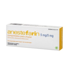 ANESTEFARIN 20 COMPRIMIDOS PARA CHUPAR