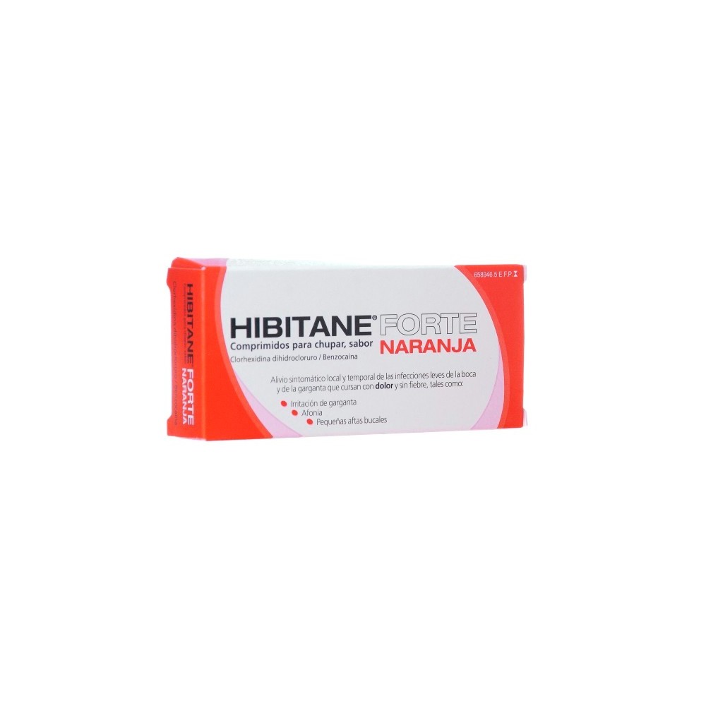HIBITANE FORTE 20 COMPRIMIDOS PARA CHUPAR NARANJ