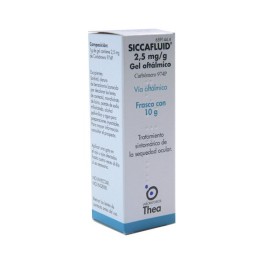 SICCAFLUID 2.5 MG/G GEL OFTALMICO 10 G